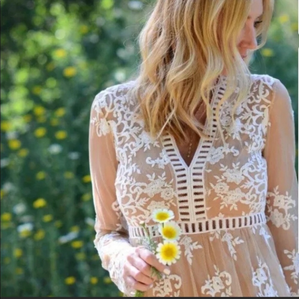 Embroidered Maxi Dress